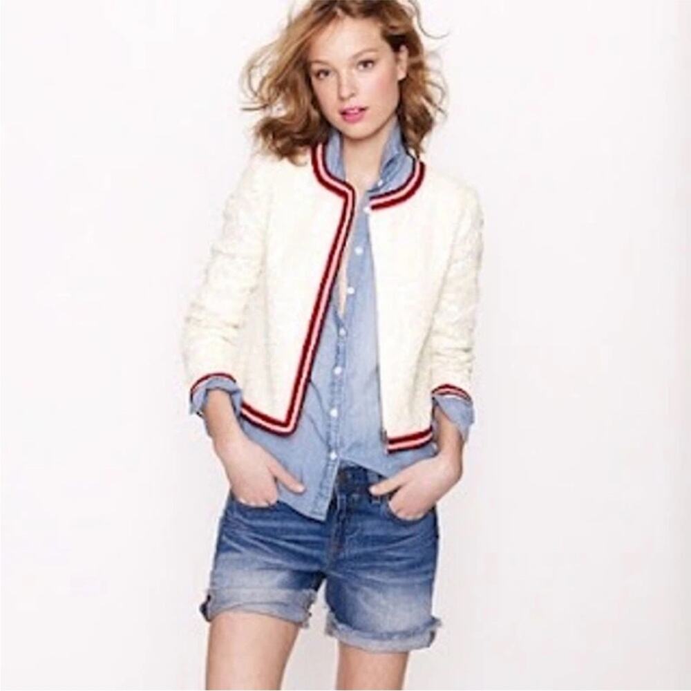 J.Crew Collection Sequin coated Bomber Blazer Jacket Size 2 - Picture 16 of 16